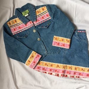 Little Mass vintage girl’s denim outfit